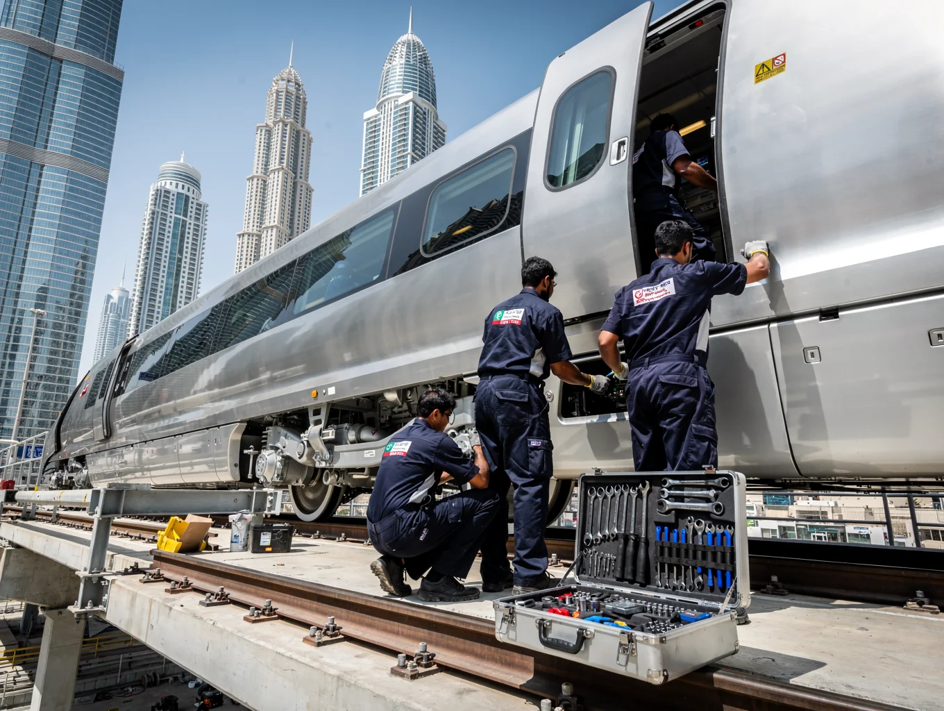 Dubai commercial infrastructure and transportation hub