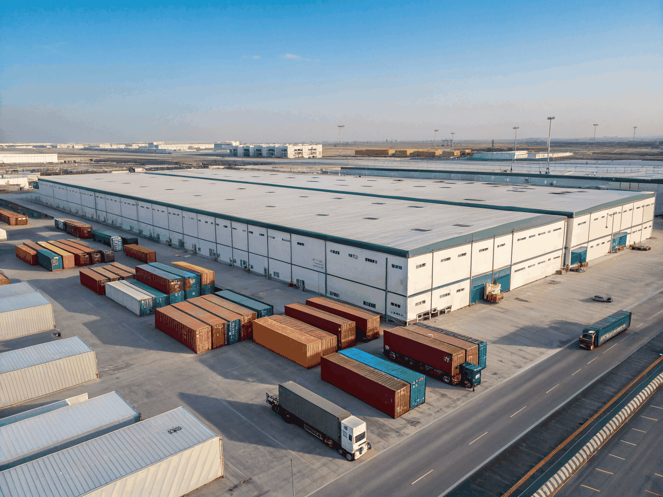 Dubai commercial transport maintenance yard